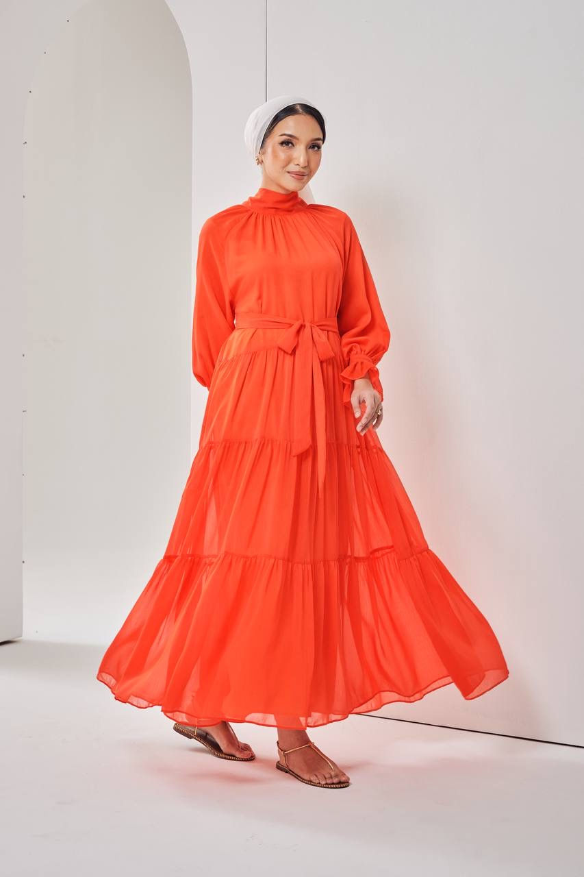 Calissa dress in Orange