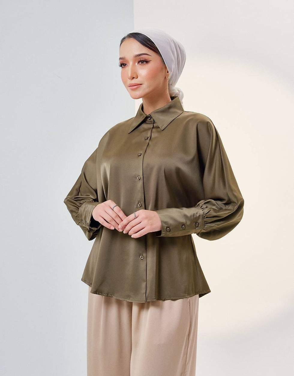 Kimora top in Cedar Brown