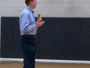 Mayor Packard Visits Merit