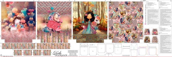 Kinder Rucksackpanel - Einhorn