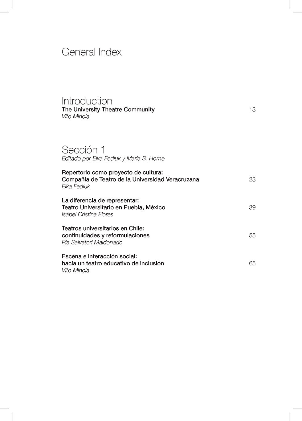 Miniatura: University Theatres and Repertoires