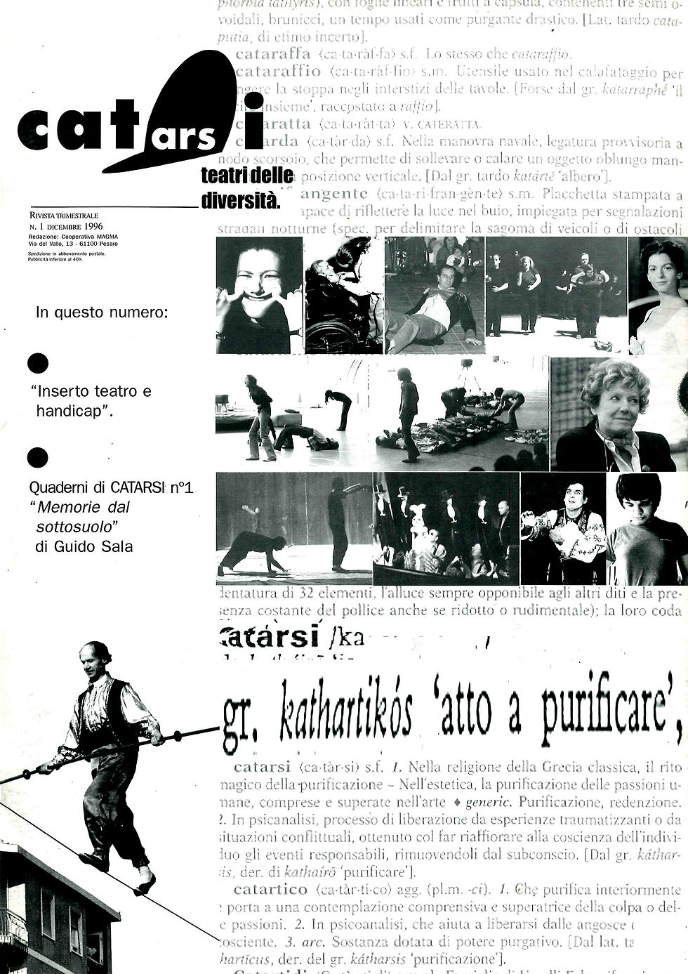 Acquisto intera collezione rivista Teatri delle Diversità, dal n. 1 al n. 72
