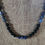 Thumbnail: Inner peace. Sodalite and lava stone beaded necklace September birthstone