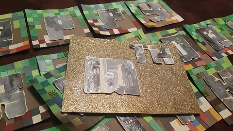 Hand Painted Minecraft Theme Birthday Banner Darvinscreations