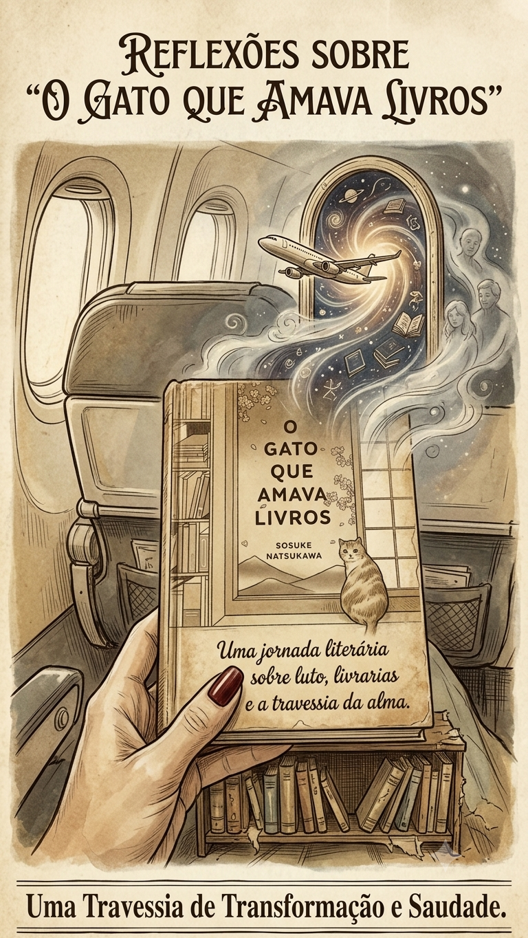 O gato, os livros e os labirintos da travessia