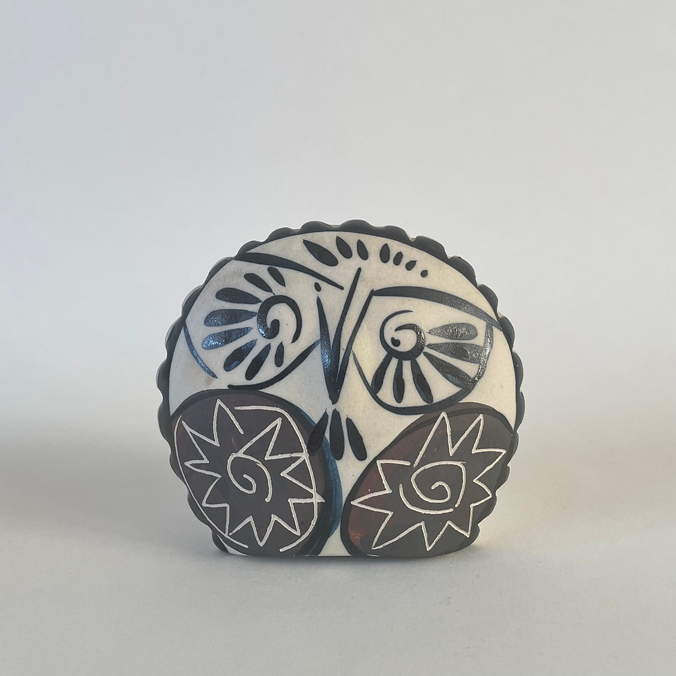 Vintage Studio Pottery Owl (Signed) By Alfonso Otero Regal 1980s