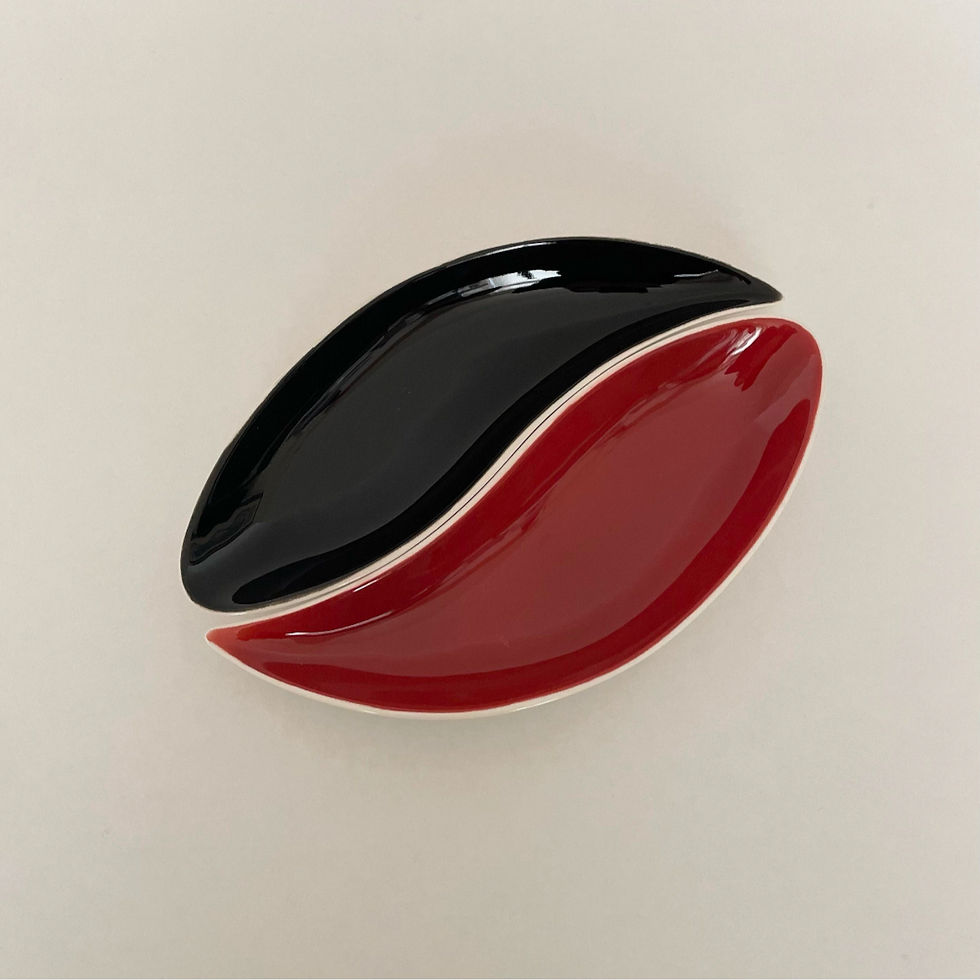 Pair Of Vintage Carlton Ware Teardrop Trinket Dishes Circa 50s 60s