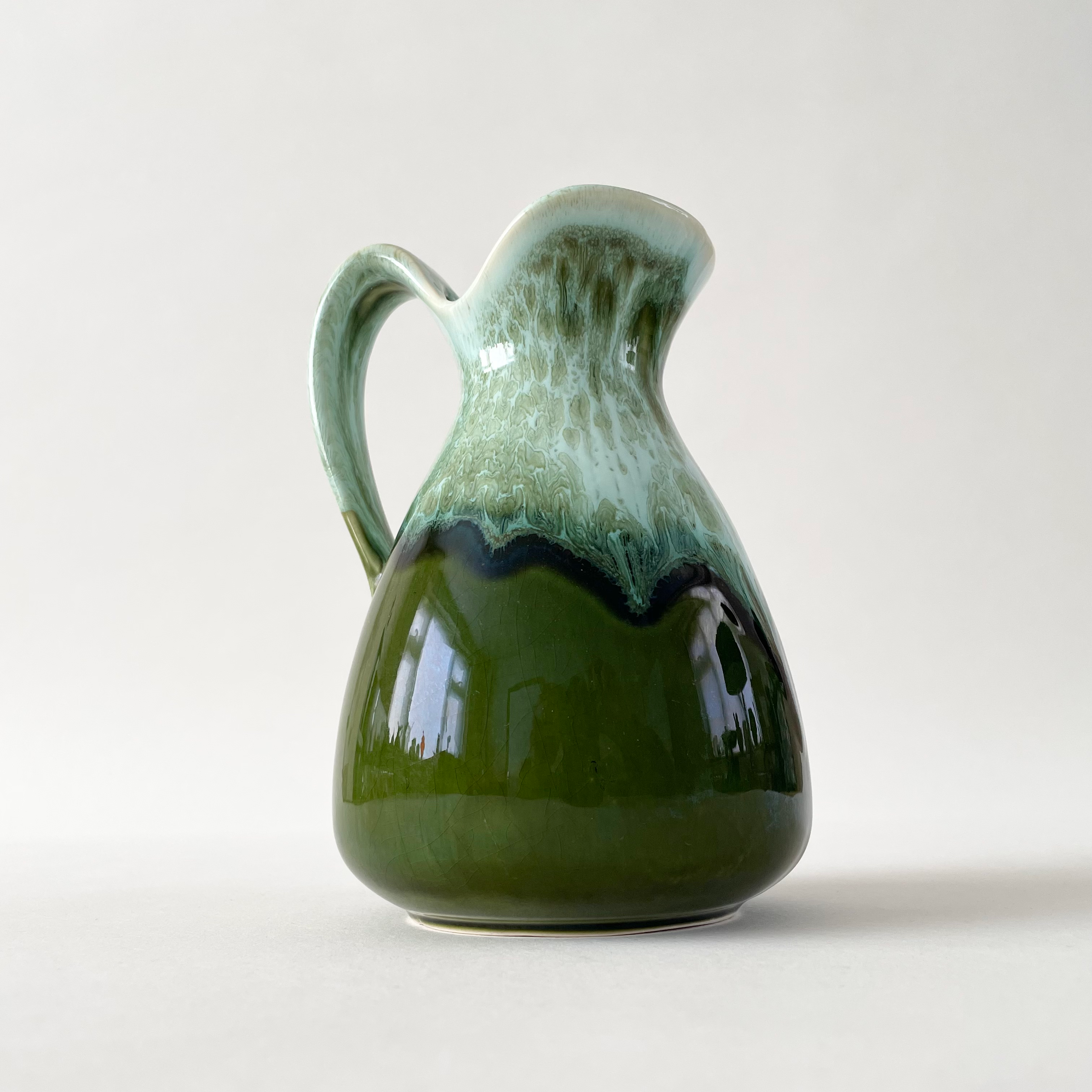 Drip / Lava Glaze Jug By Kingston Pottery (Hull) Circa 1970s