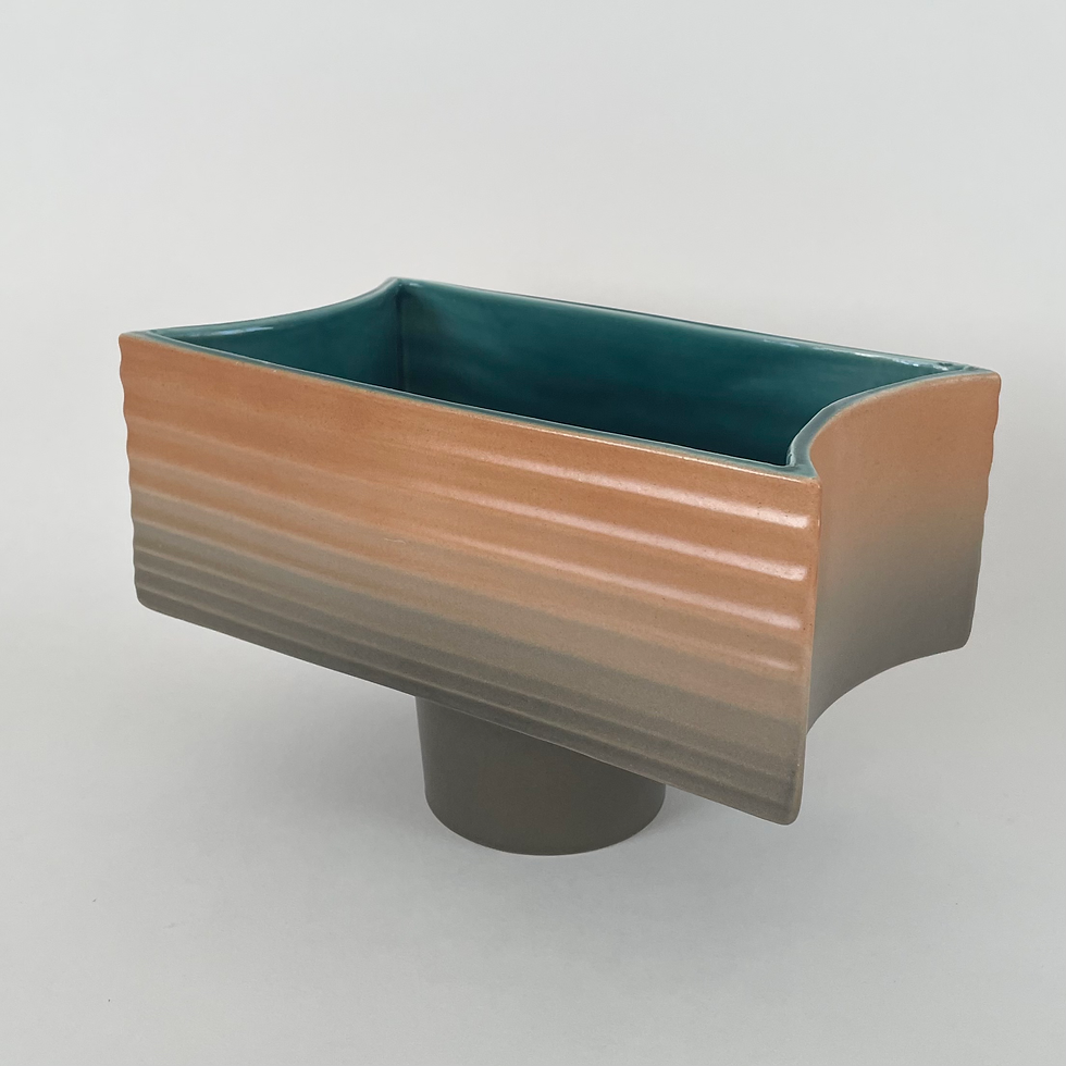 Stylish Midcentury Modernist 2336 Bulb Planter By Beswick 1960s