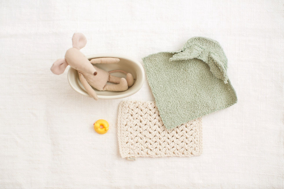 Thumbnail: LOM Bunny Towel + Ducky Bath Toy