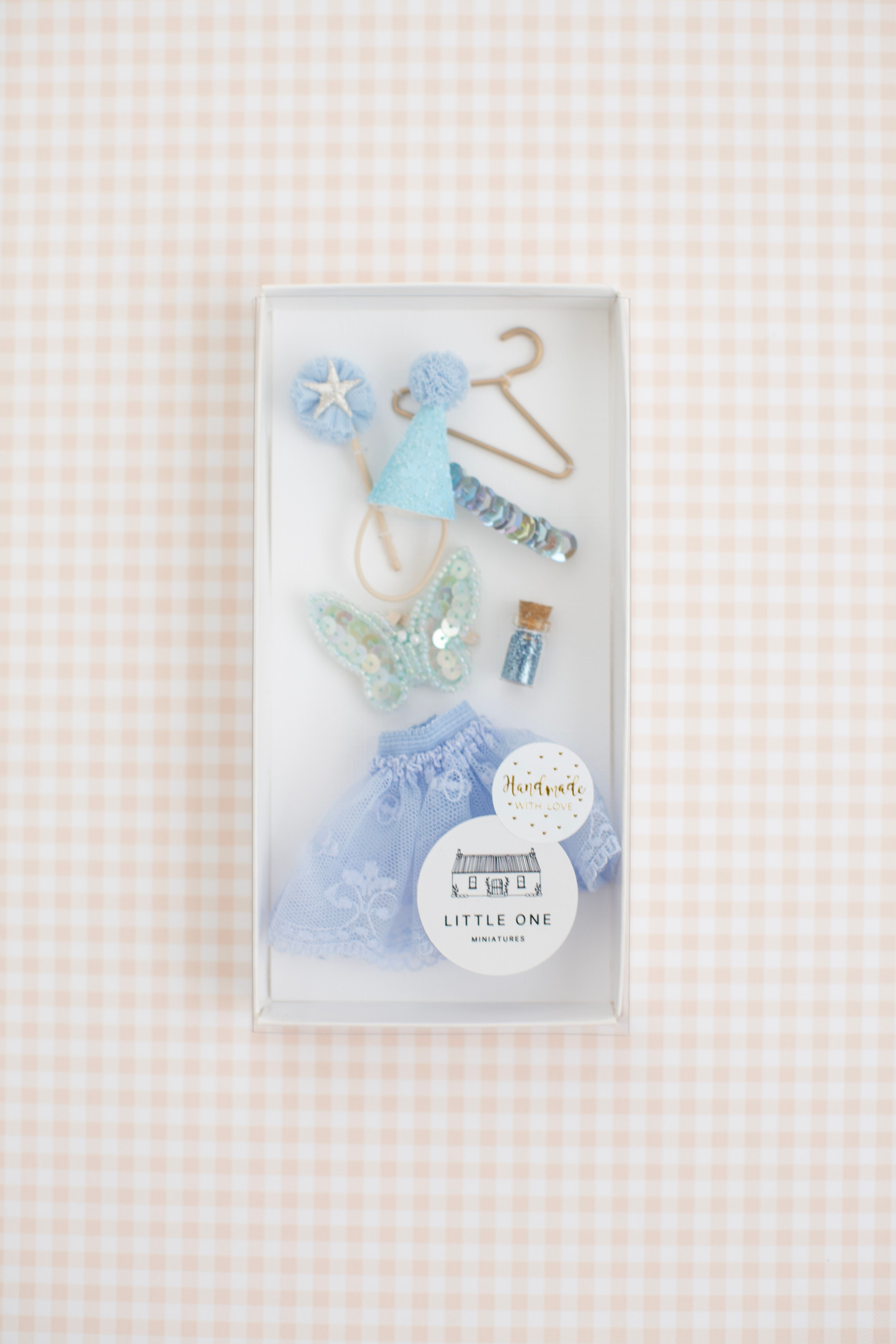 LOM Mousel BLUEBELL FAIRY {BLUE} Dress, Headband, Star Wish and Pa