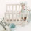 Thumbnail: LOM Cot Bed WHITE/BLUE and coat hangers