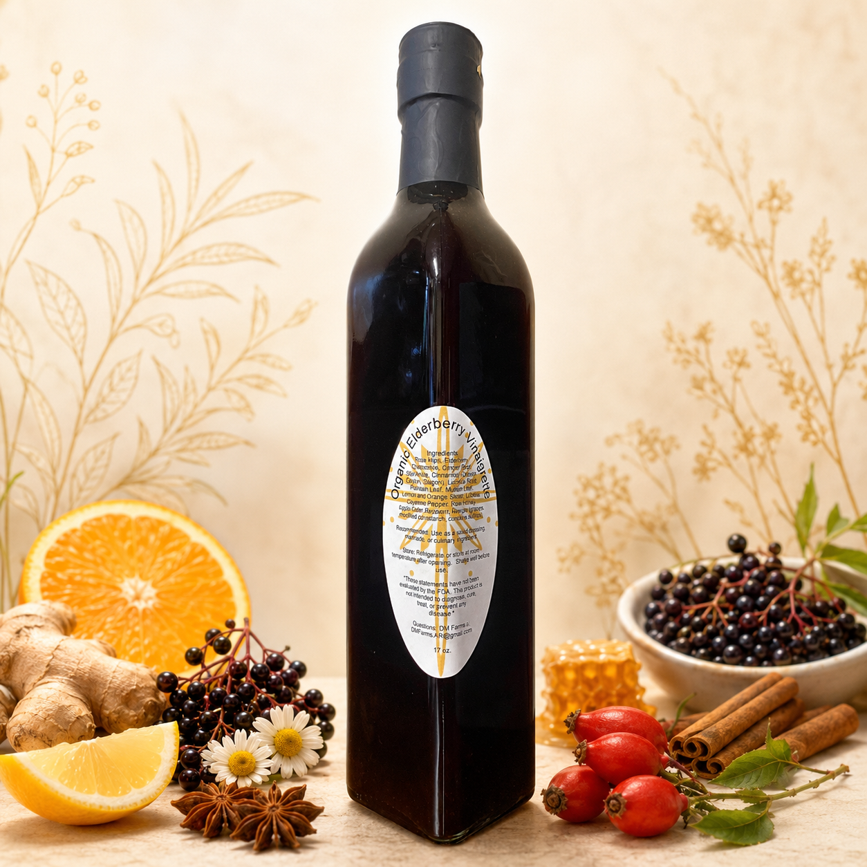 Organic Elderberry Herbal Vinaigrette
