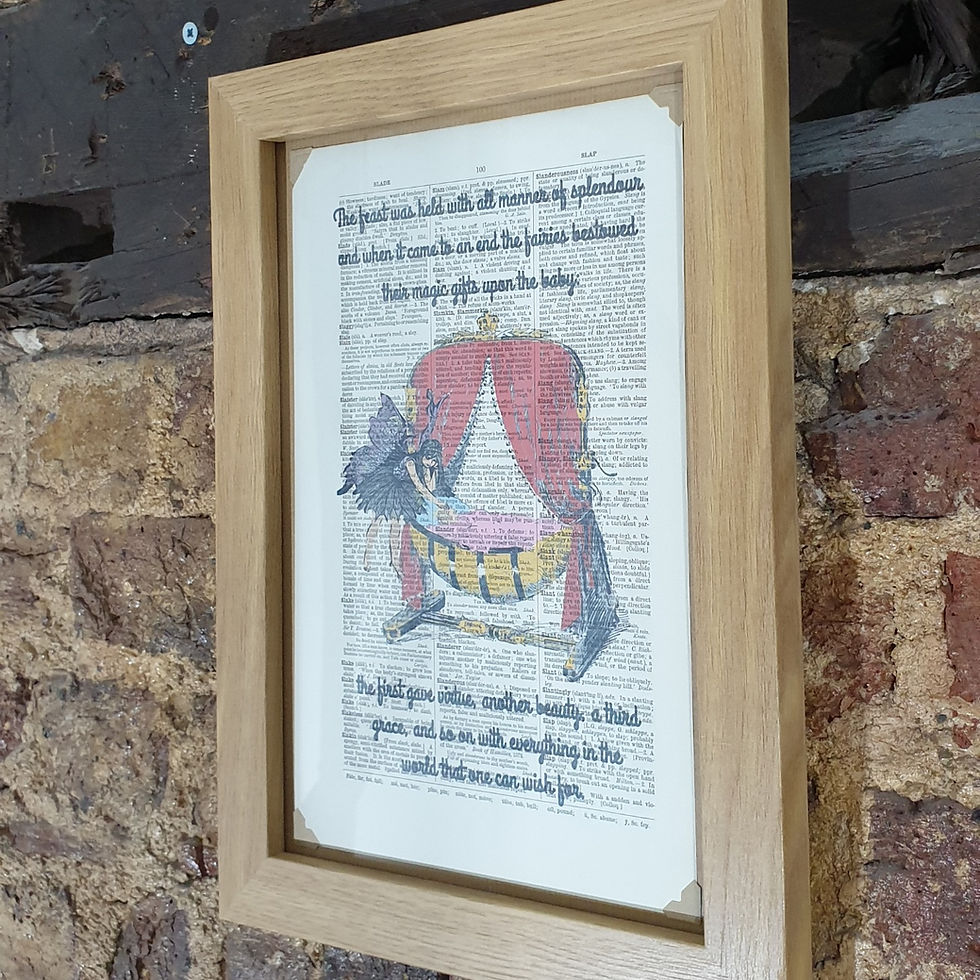Thumbnail: The Sleeping Beauty framed dictionary print