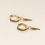 Thumbnail: Gold & Black Zircon Arrow Earrings