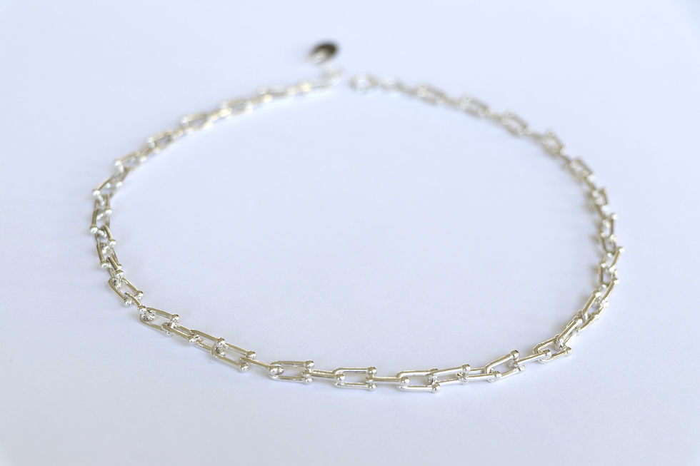 Thumbnail: Gold /Silver Tiffany Style Necklace