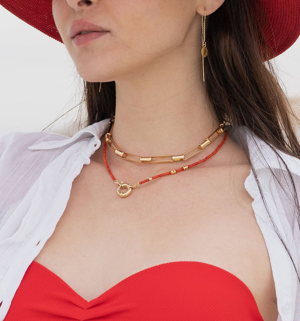 Thumbnail: Big Gold Closure & Coral