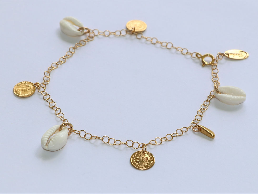 Thumbnail: Shell & Coins Anklet