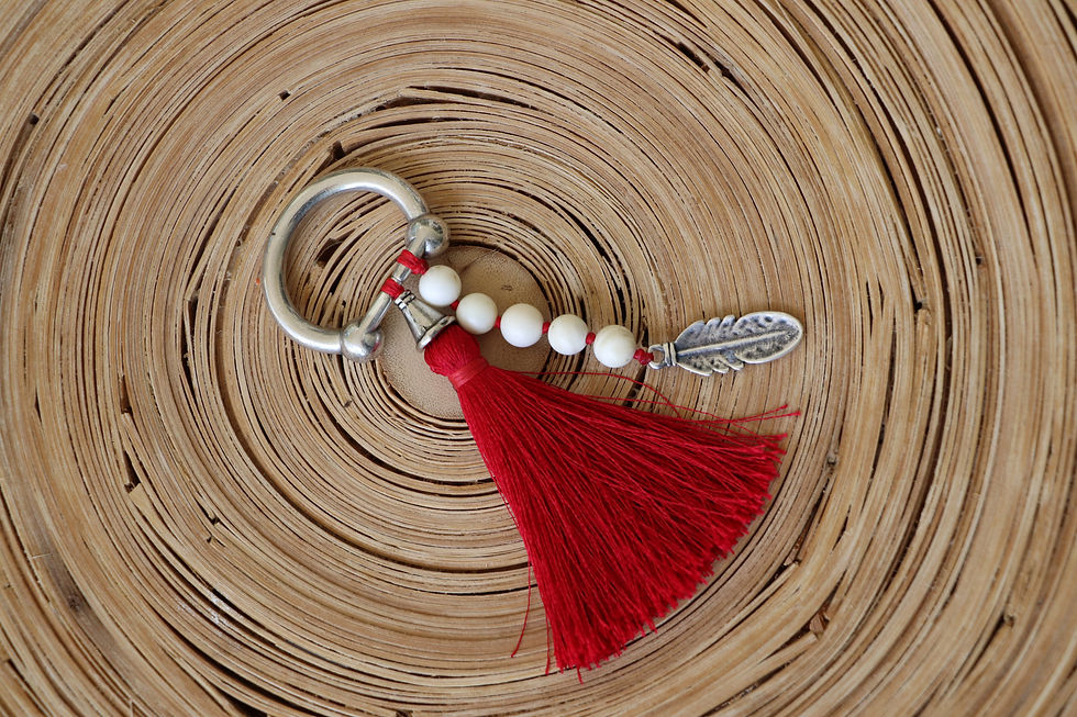 Thumbnail: Tasha's Feather Key Chain