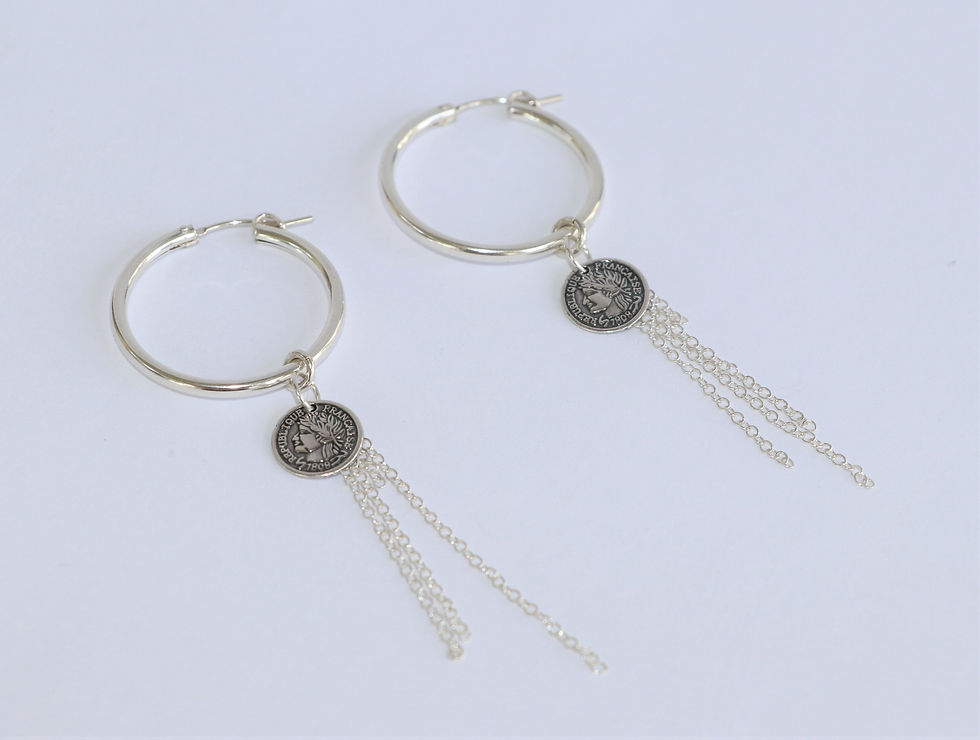 Thumbnail: Big Hoop & Coin Earrings