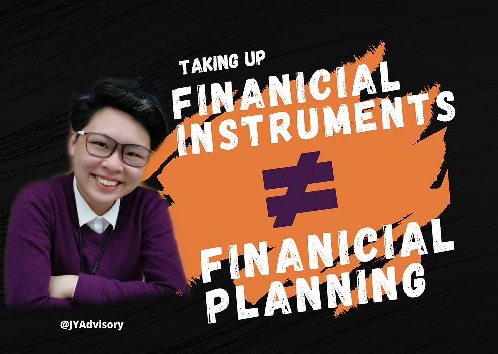 Taking Up Financial Instruments Is Not Equal To Financial Planning