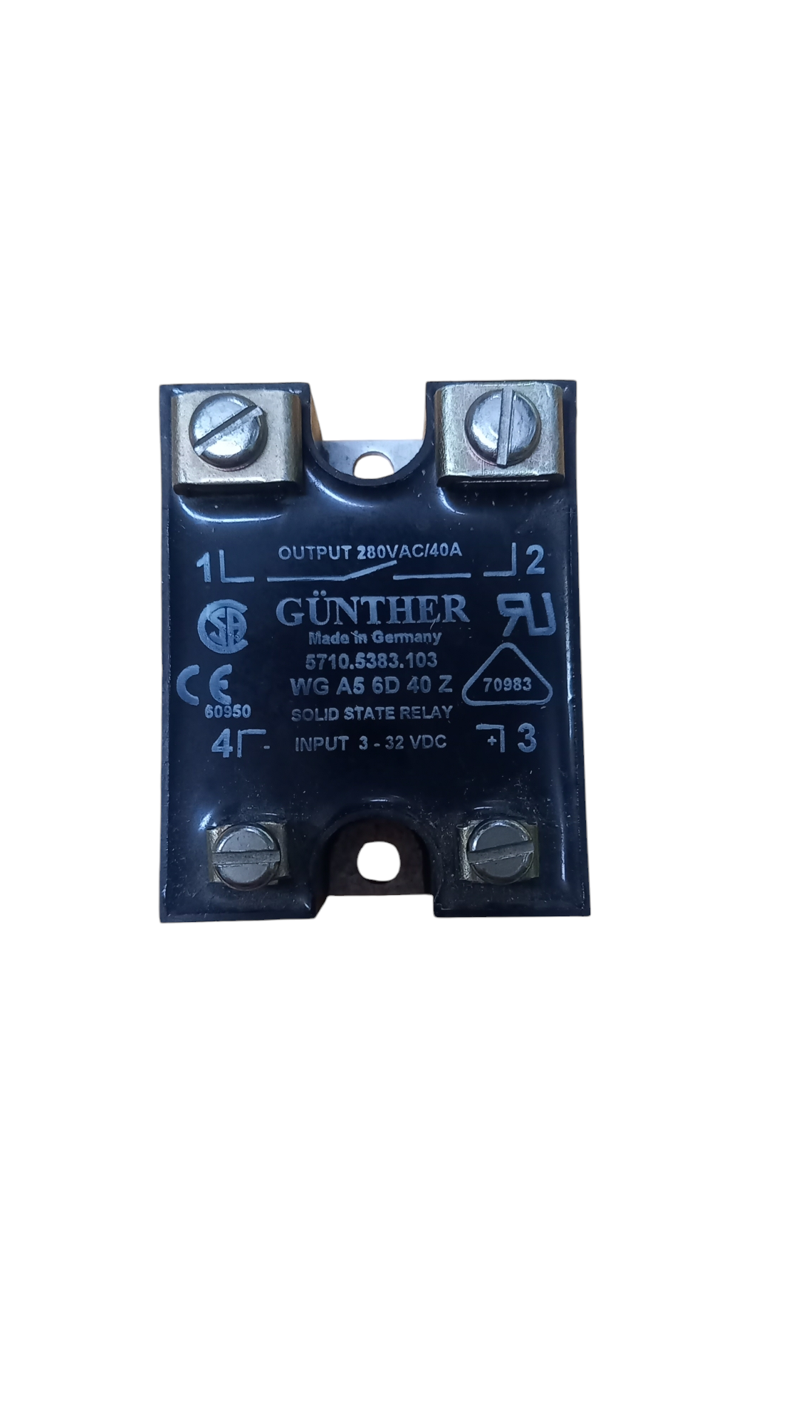 Rele estado sólido 3-32vdc 40A (WG A5 6D 40Z