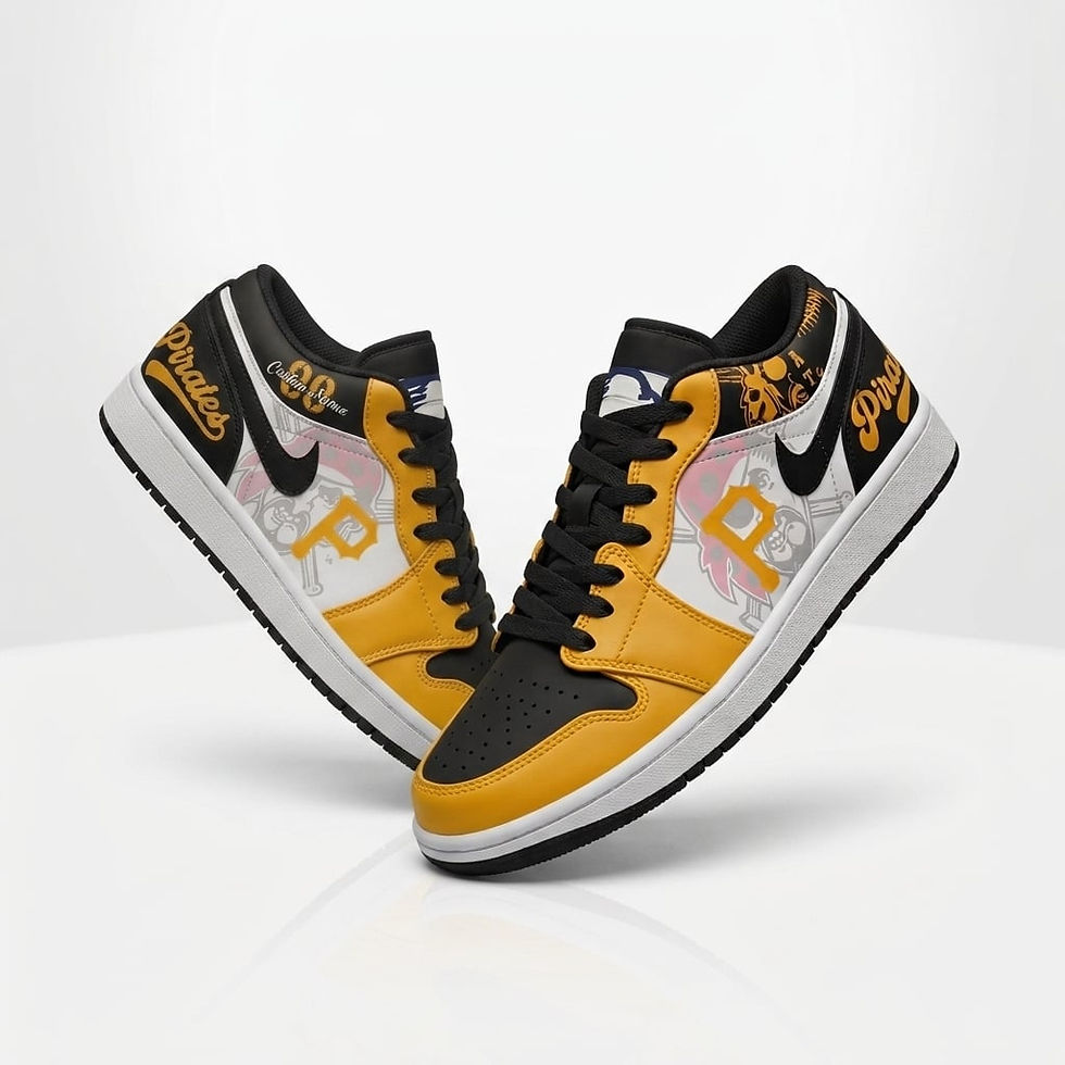 Thumbnail: Custom Name Pittsburgh Pirates MLB Air Force 1 Shoes