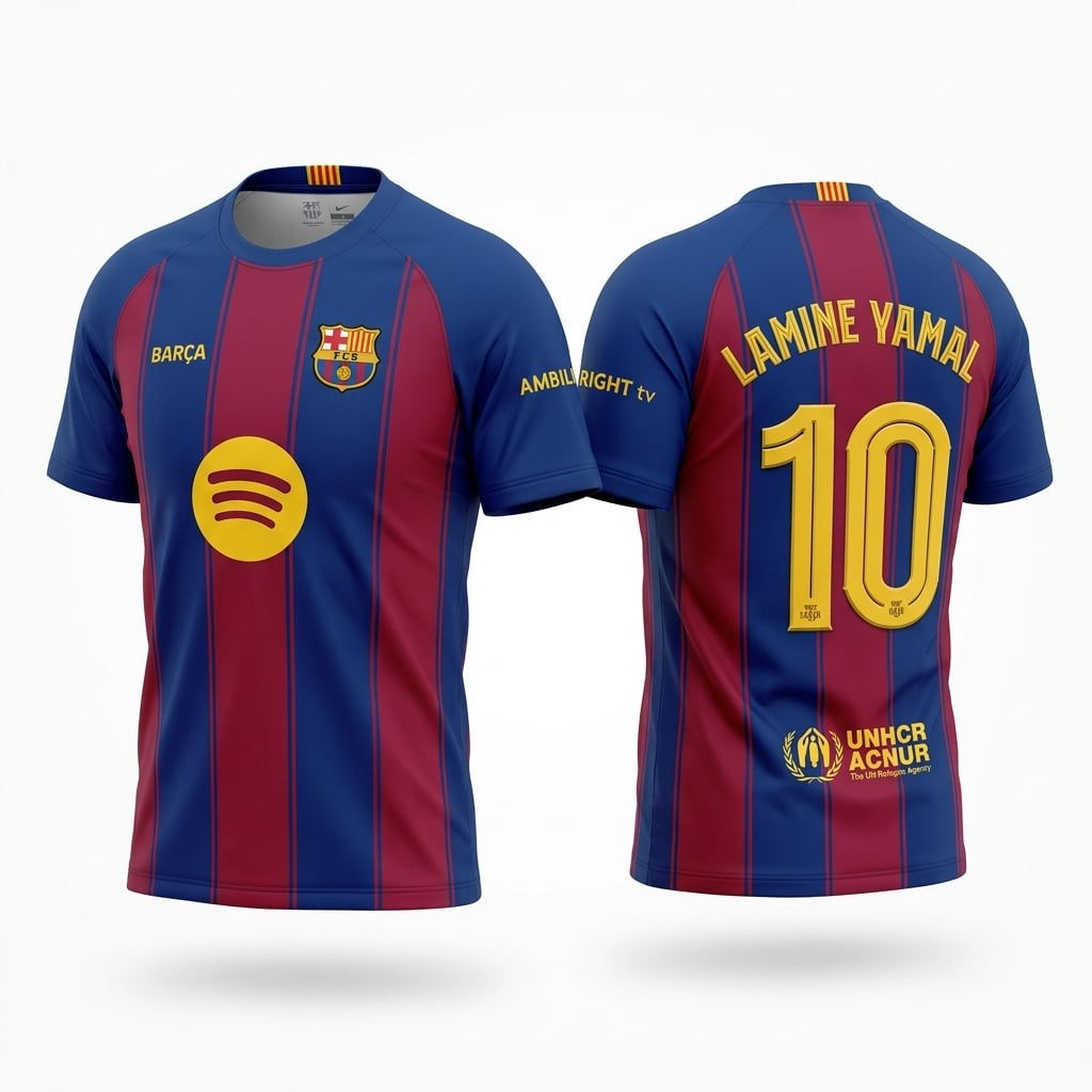 Lamine Yamal 2026 World Cup Champion Jersey Shirt, Barcelona Football Fan Soccer
