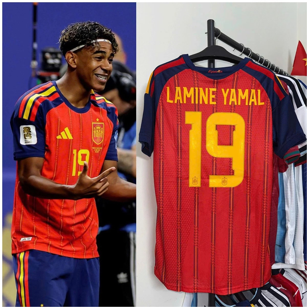Thumbnail: NWT Spain Lamine Yamal #19 2026 World Cup Champion Home Soccer Jersey