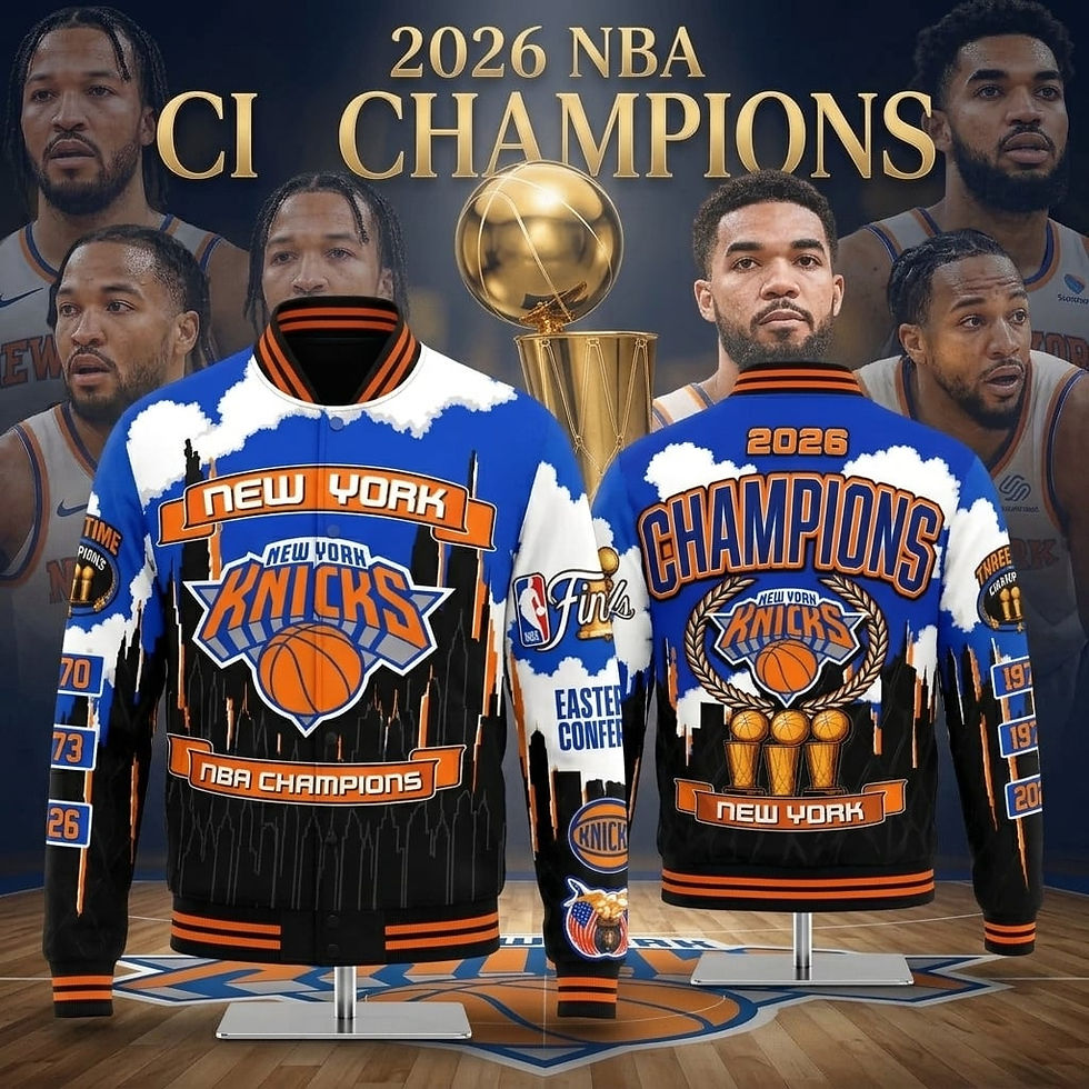 Thumbnail: Knicks NBA Finals Champions 2026 Varsity Jacket