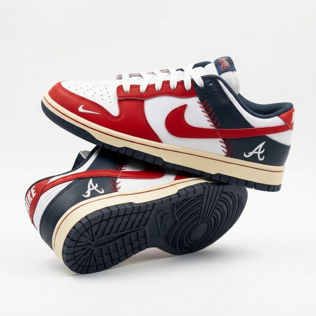 Nike Dunk Low “Atlanta Braves” Air Force 1 Sneakers