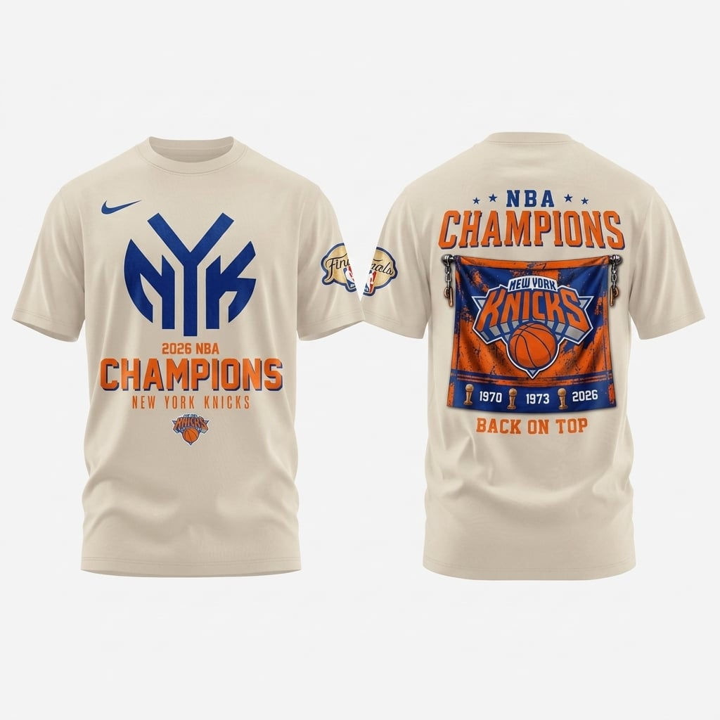 New York Knicks 2026 NBA Champions T-Shirt, NBA Finals Champions Graphic Tee, Ba