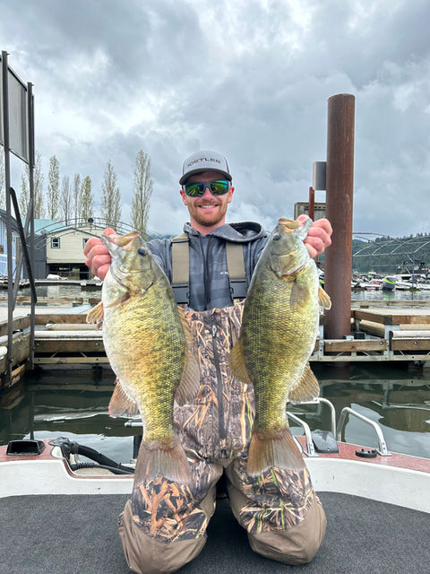 Bass caught on Lake Coeur d'Alene