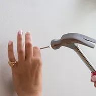 Home Scarf Hanging System Hammer Nail Into Wall