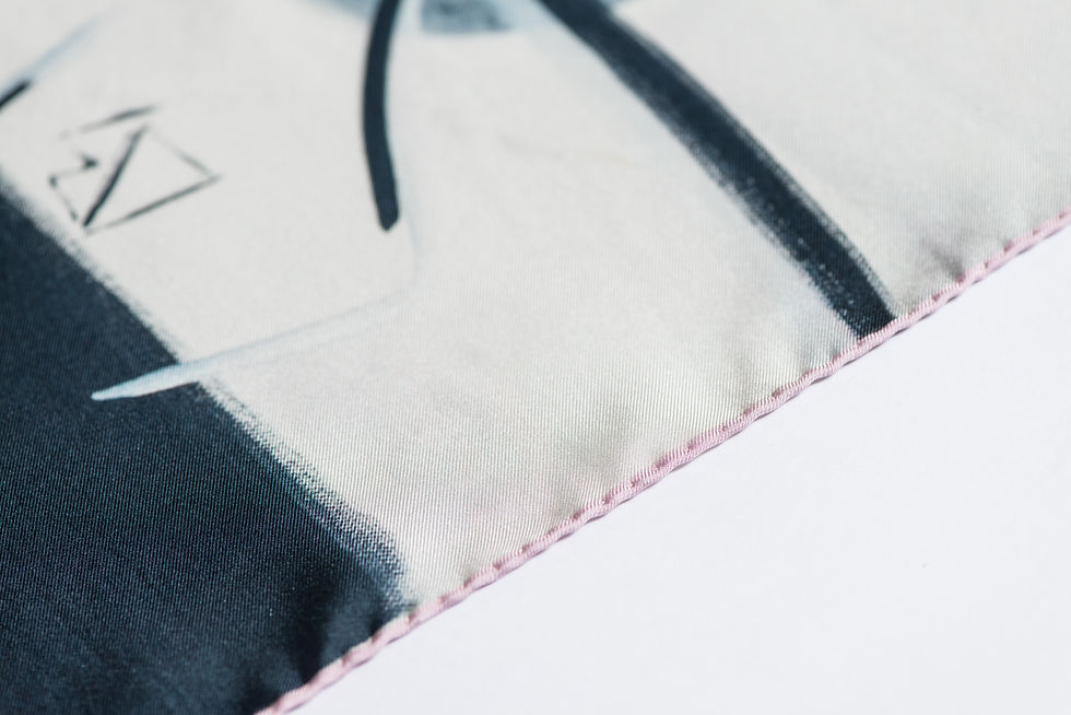 Thumbnail: 36in (90cm) | Pensive in Pink | Silk Scarf