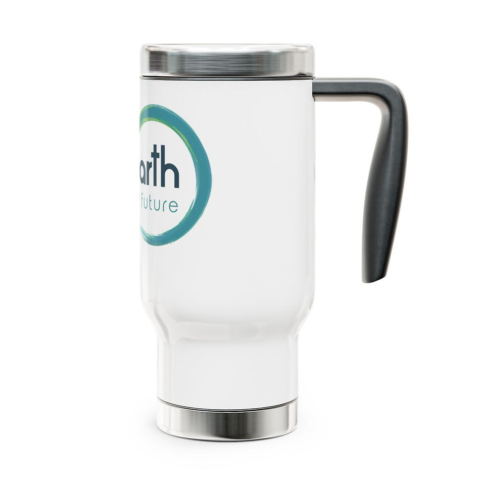 Thumbnail: Stainless Steel Travel Mug with Handle, 14oz
