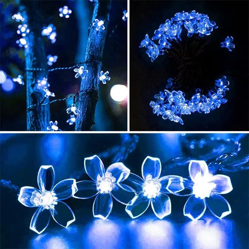 Thumbnail: Solar Light Flower Outdoor String