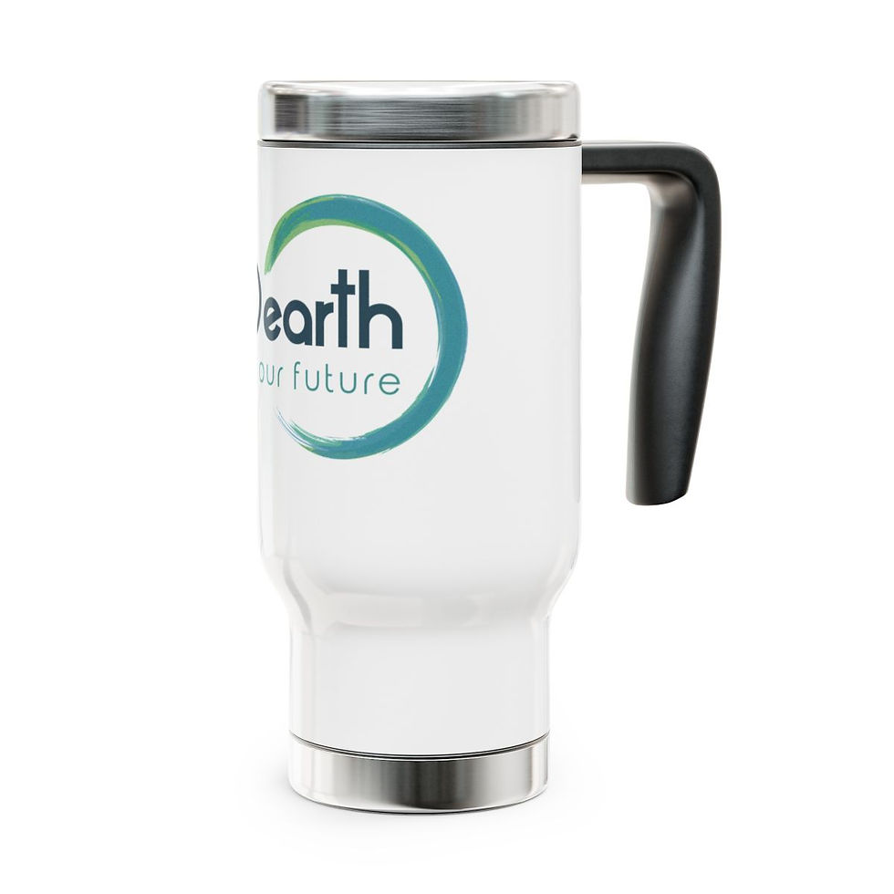Thumbnail: Stainless Steel Travel Mug with Handle, 14oz
