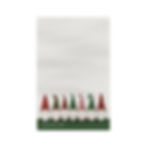 Full front view of Christmas gnome tea towel — Limited Edition 2025 by Happi Holiday Co.