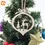 Thumbnail: 12pcs/Box Vintage Christmas Wooden Pendants