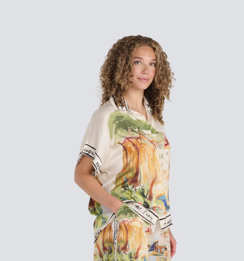 Villa Script Art Blouse