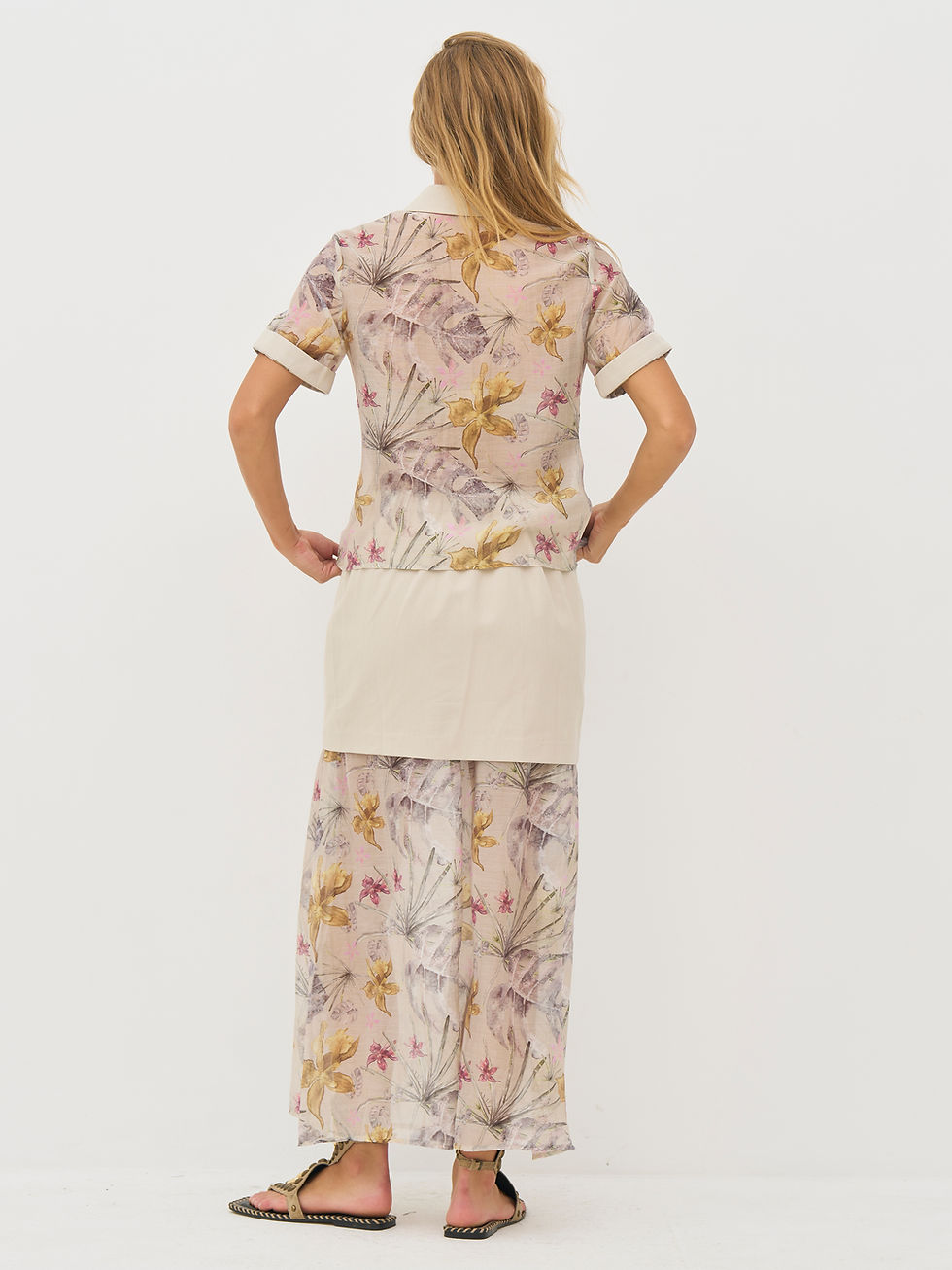 Thumbnail: Nu Denmark Layered Bloom Twill Skirt