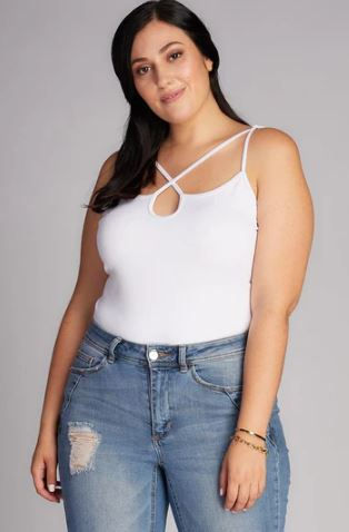 Thumbnail: Bamboo Cross Front Cami Plus