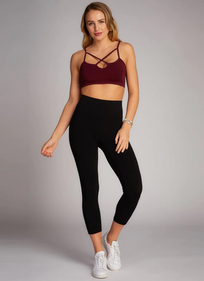 Thumbnail: High Waist 3/4 Length Legging