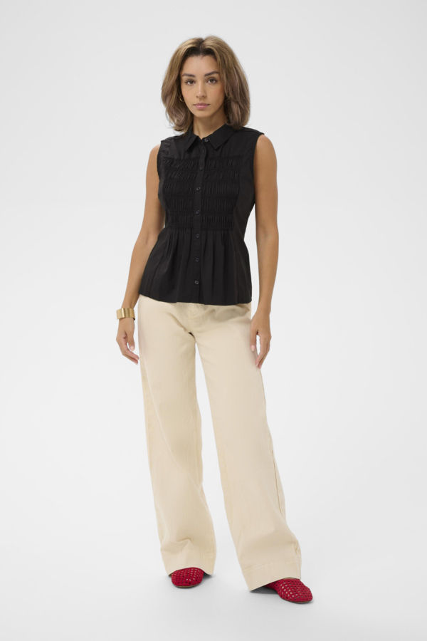 Thumbnail: Ebony Smocked Blouse