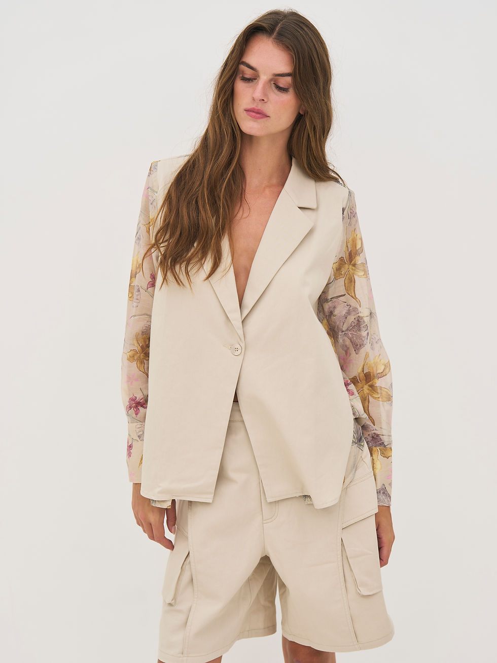 Thumbnail: Nu Denmark Sheer Bloom Floral Blazer