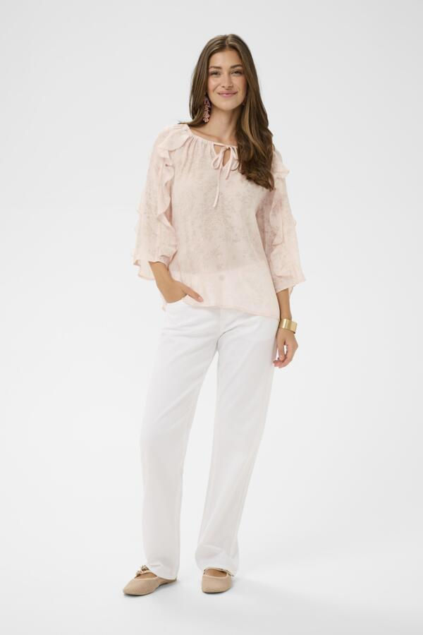 Thumbnail: Blush Whisper Peasant Blouse