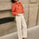 Thumbnail: Natalia Straight Twill Pant