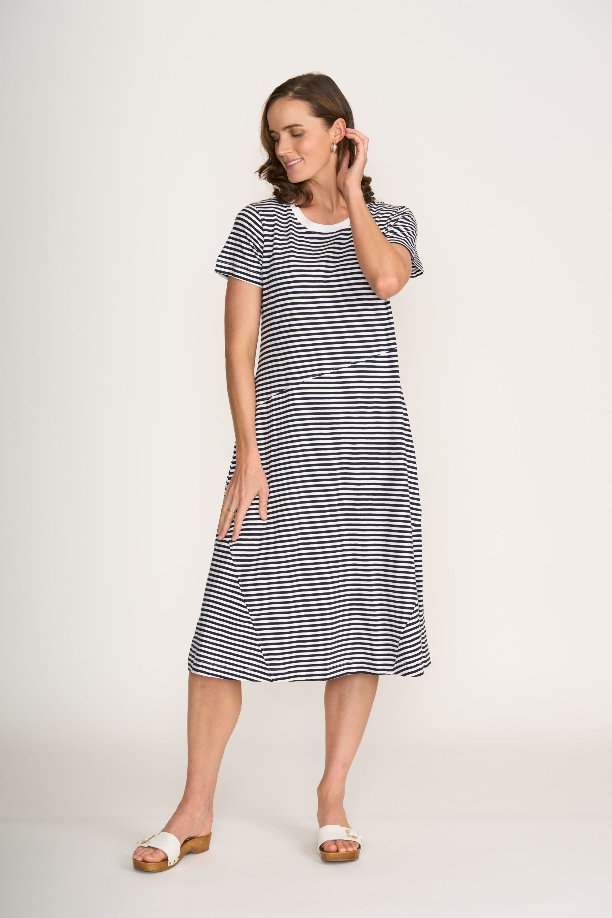 Foil Stitch Together Dress