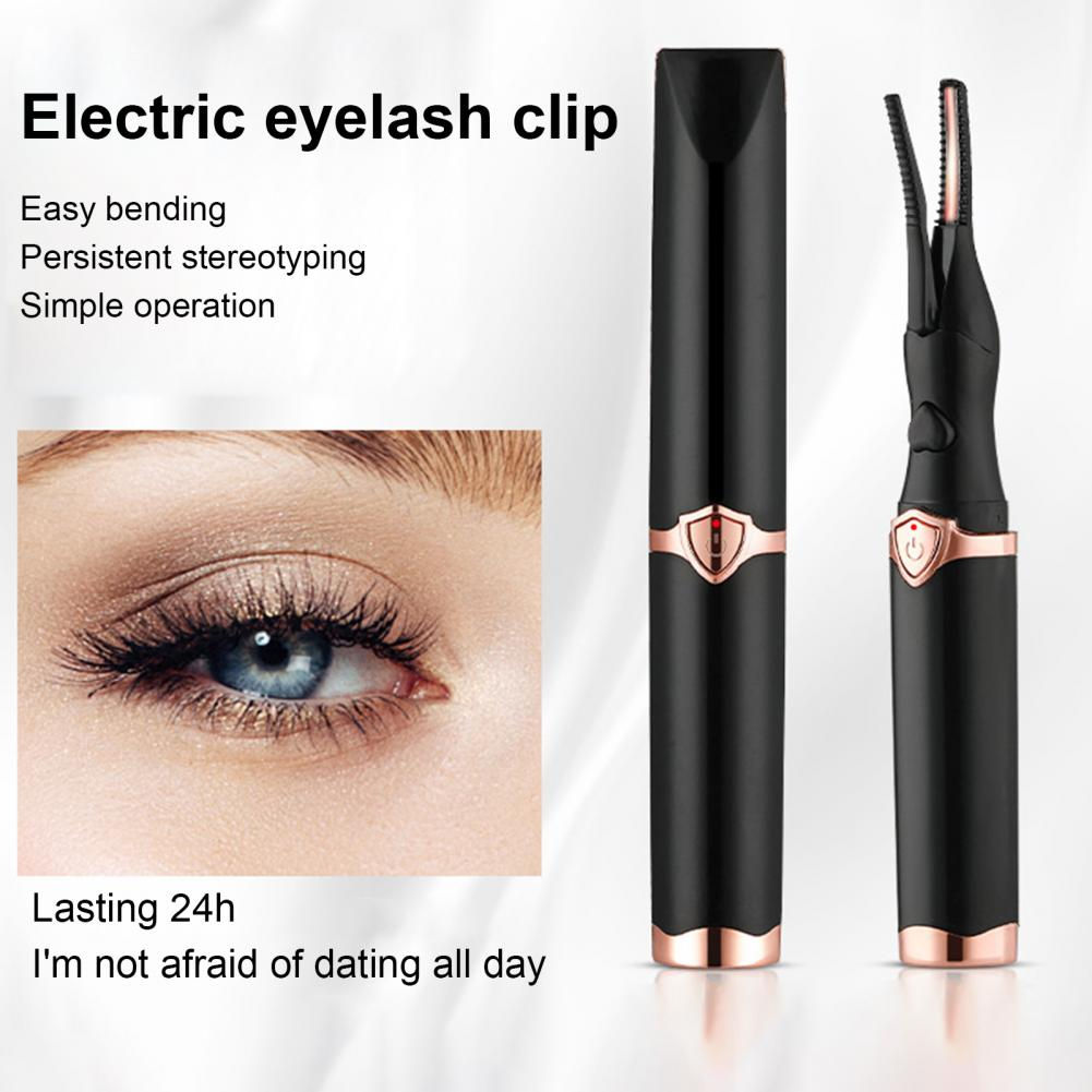 1 Set Electric Eyelash Curler Endurance Fixed Eyelash Curler Digital Display Dou